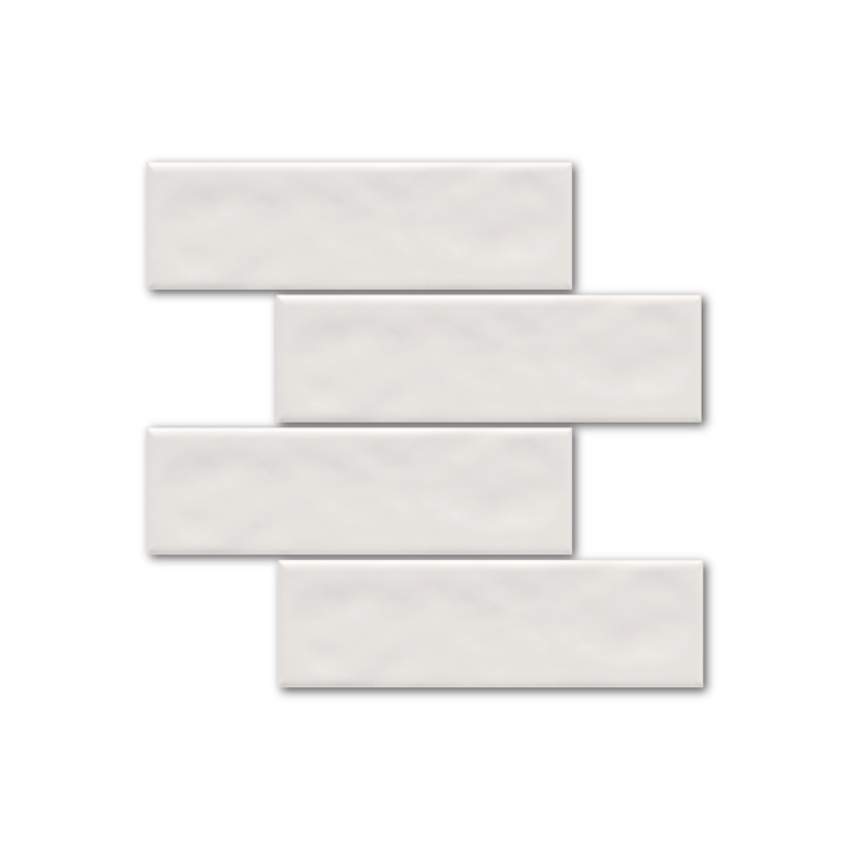 CERÁMICA RECTANGULAR BRICK URB WH